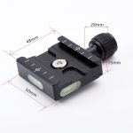 Base Plate Engate Rápido Para Tripé Andoer Liberação Rápida - Imagem 5