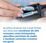 Pilhas Alcalina Philips 16 Unidades AA - Original - Imagem 2