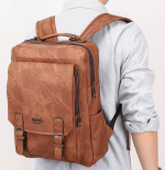 Mochila Bolsa Jeep 2009 Grande Couro - Marrom - Imagem 3