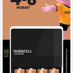 Carregador Duracell 4 Pilha Recarregável Aa 2500mah