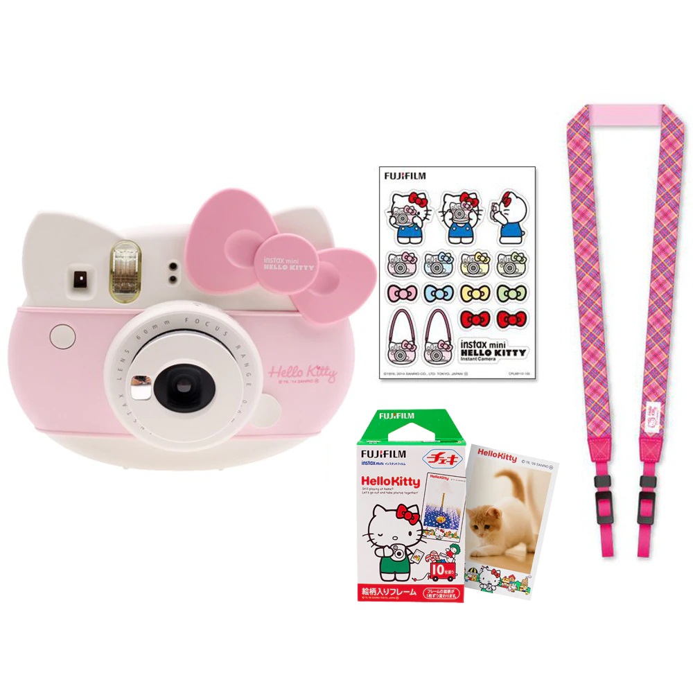 15159681460-cheap-camera-de-filme-010.jpg Câmera Instantânea Fujifilm Instax Hello Kitty - Rosa - Imagem 1