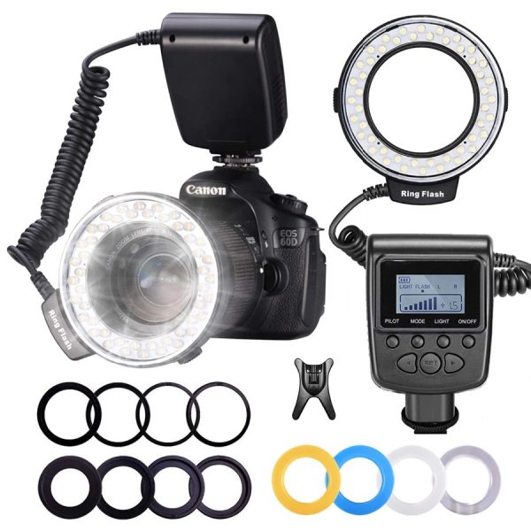 Flash / Led Circular Macro Rf-550 Universal para DSLRs
