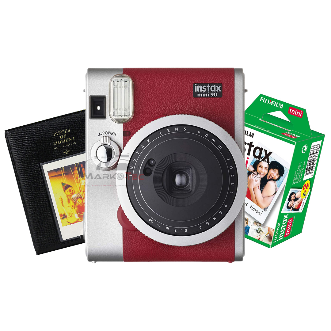 15179702530-instax-mini.jpg Câmera Fujifilm Instax Mini 90 Neo Classic - Vermelho - Imagem 1
