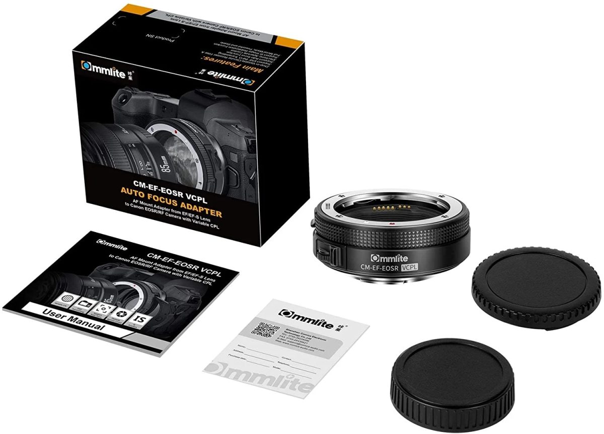 Adaptador Lentes Commlite CM-EF-EOSR VCPL Eletrônico - Imagem 5