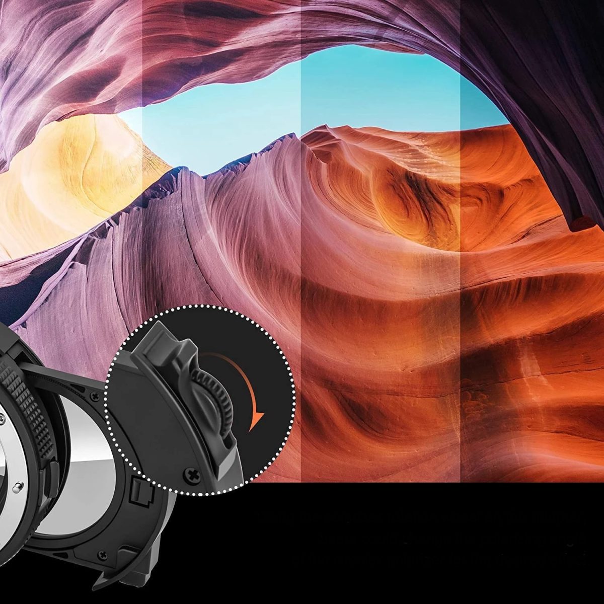 Adaptador Lentes Commlite CM-EF-EOSR VCPL Eletrônico - Imagem 4