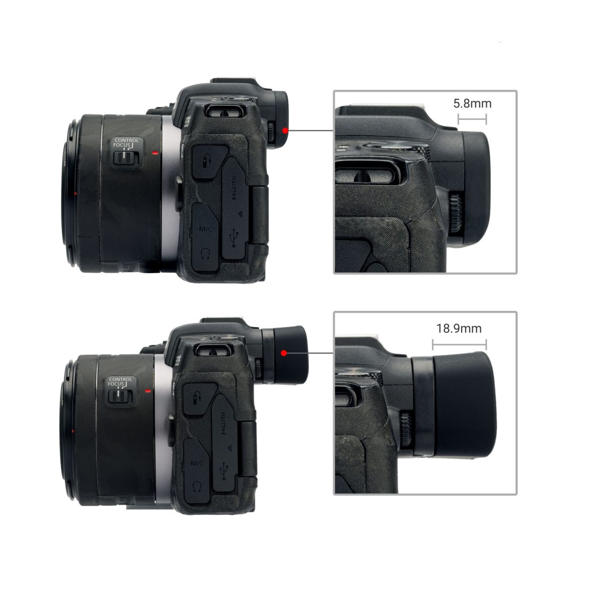 Ocular Eye Cup Estendido Para Canon Eos RP - Imagem 5