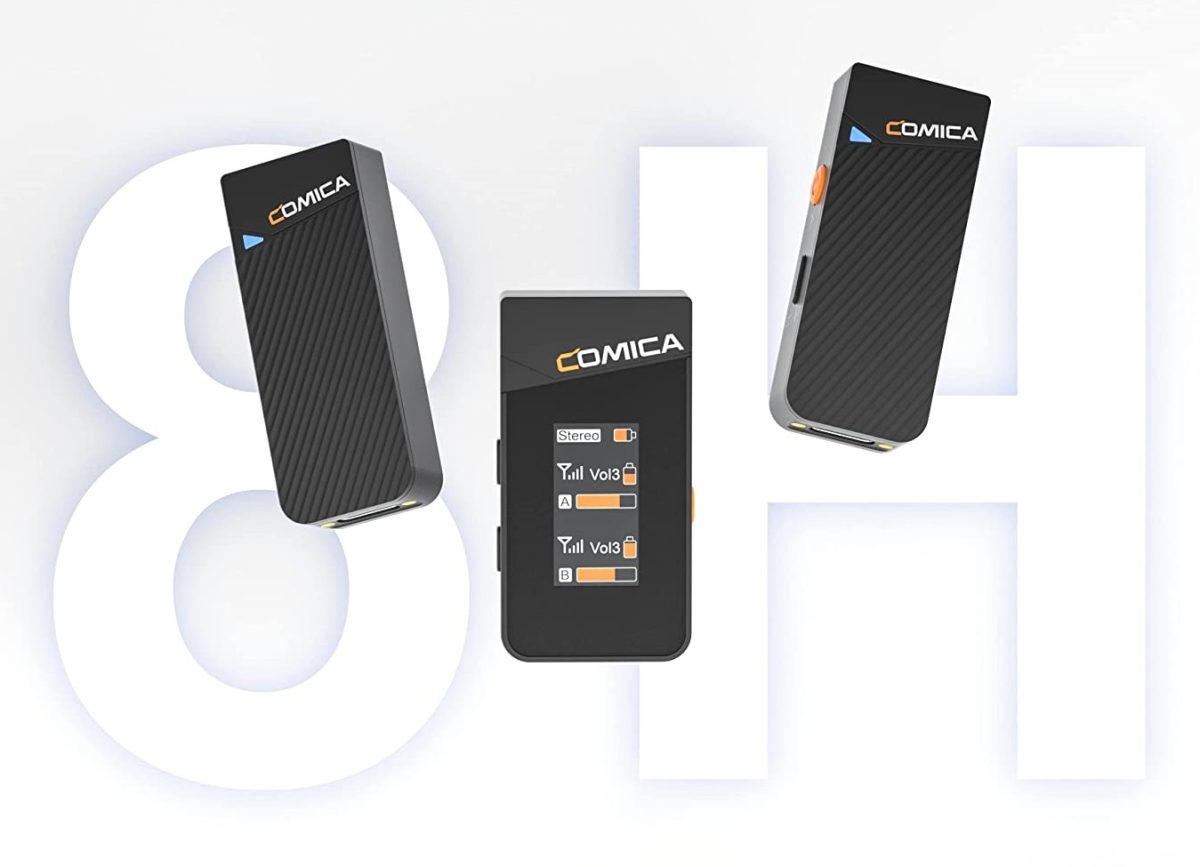 Microfone Wireless Comica Vimo C2 Lapela Duplo Sem fio - Imagem 2