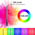 Bastão De Led Rgb Sokani X25 Profissional Forte Tubular - Imagem 5