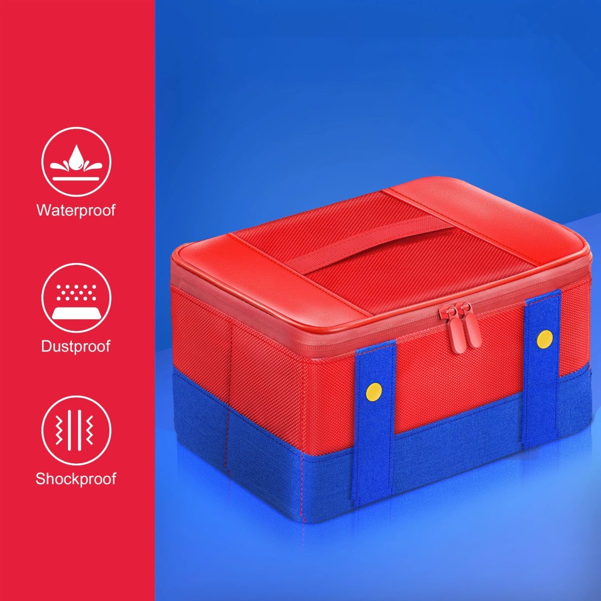 Bolsa Case Maleta Transporte P/ Nintendo Switch Oled Mario - Imagem 3