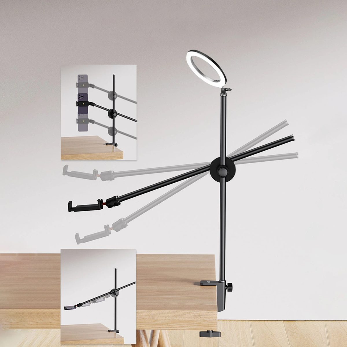 Braço Mágico Câmera Dslr Para Mesa Flexível Articulável BH-11 - Imagem 5