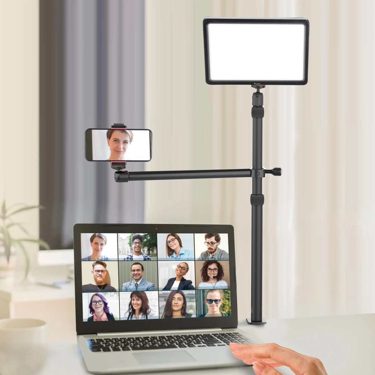 Braço Suporte Luz De Mesa Extensível Tripé Live Apoio Ls02a - Imagem 6