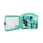 Kit Microscópio Infantil Com Maleta 28 Peças 300x600x1200x verde