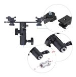 Suporte Duplo Para Flash Articulado P/ Tripé - E006 - Imagem 6