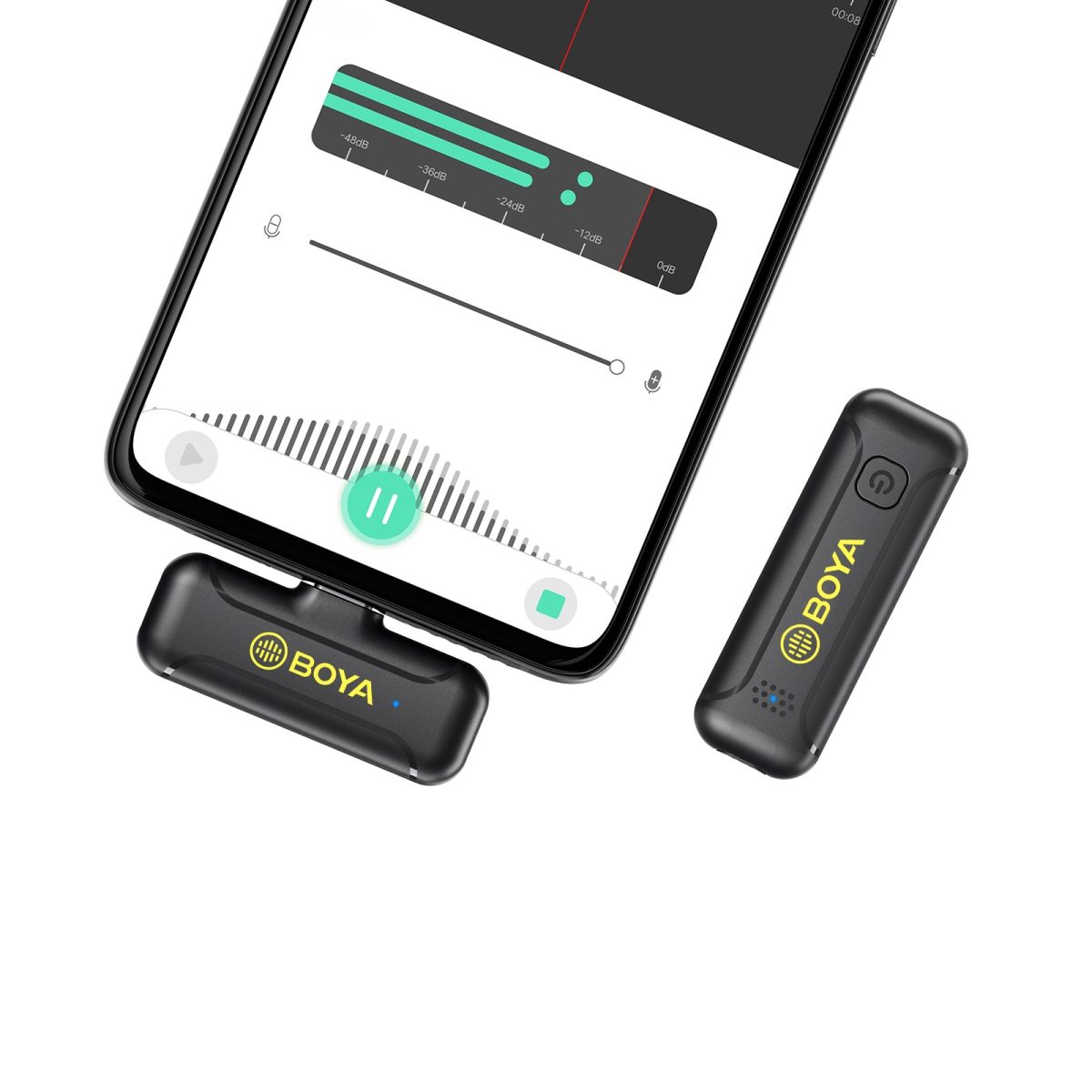 Microfone Sem Fio BOYA BY-WM3T2-D1 Lightning iPhone - Imagem 3