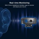 Microfone Digital Sem Fio Mamen SM-W16 Lapela Duplo - Imagem 4