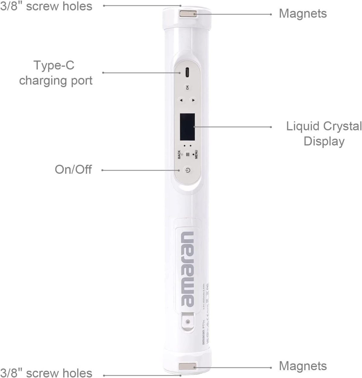 Bastão Iluminador Led Aputure Amaran PT1c - Imagem 6