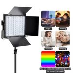 Kit Iluminação 2x Painéis LED Greika LL550RP RGB com Softbox - Imagem 4