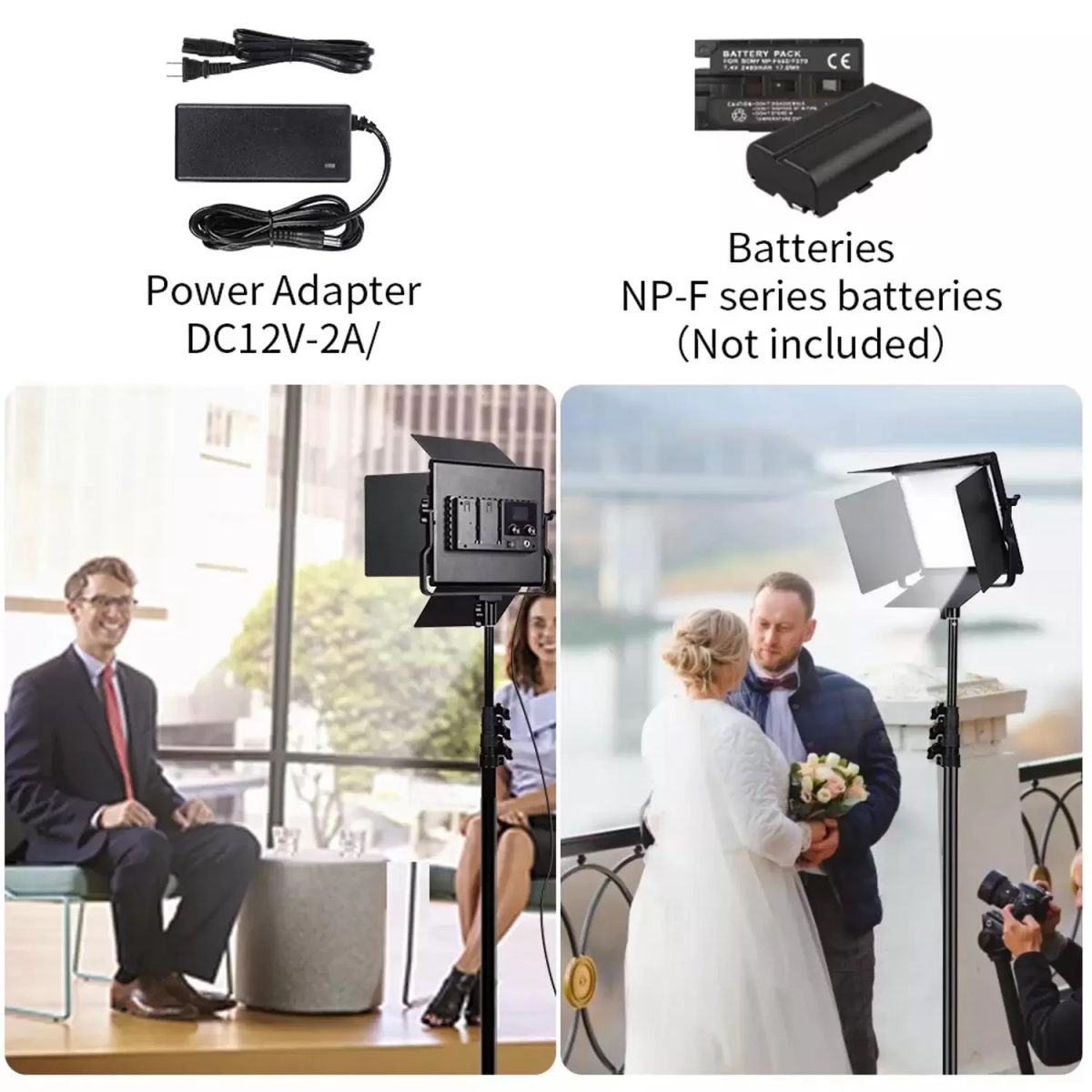 Kit Iluminação 2x Painéis LED Greika LL550RP RGB com Softbox - Imagem 5