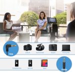 Microfone Lapela Duplo Portátil VeGue 2.4GHz Para Câmera - Imagem 4
