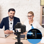 Microfone Lapela Duplo Portátil VeGue 2.4GHz Para Câmera - Imagem 3