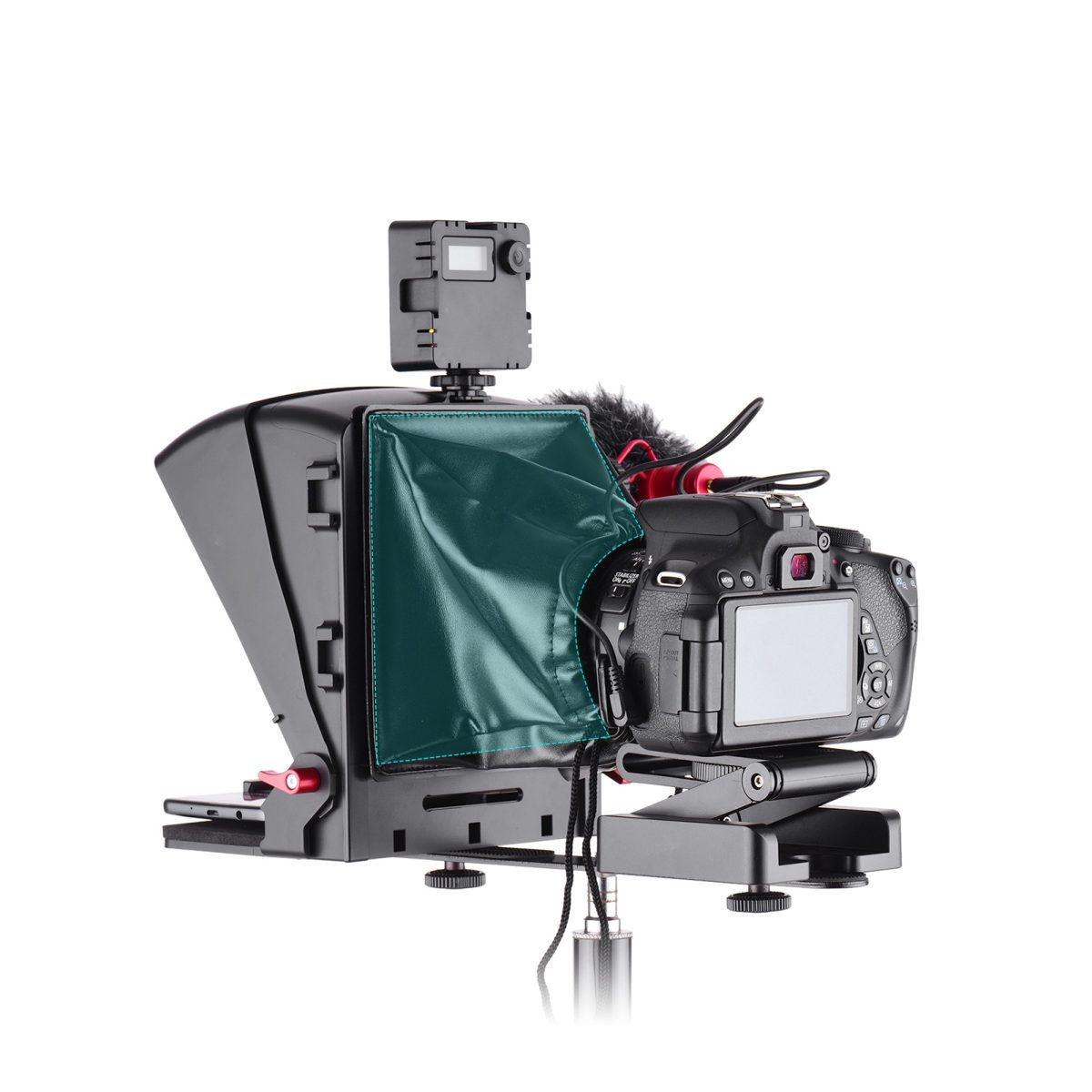 Teleprompter Portátil Smartphone Câmera Dslr Controle Andoer - Imagem 6