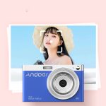 Câmera Digital Andoer Rosa 4k 50mp 16x Zoom Foto Documento - Imagem 5