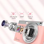 Câmera Digital Andoer Rosa 4k 50mp 16x Zoom Foto Documento - Imagem 4