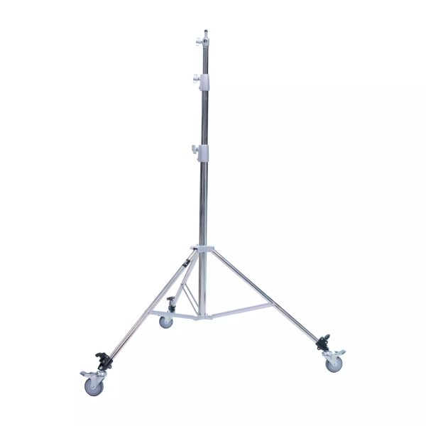 Tripé Iluminação Aço Inoxidável 2.8mts Fc-s288s Com Rodinhas