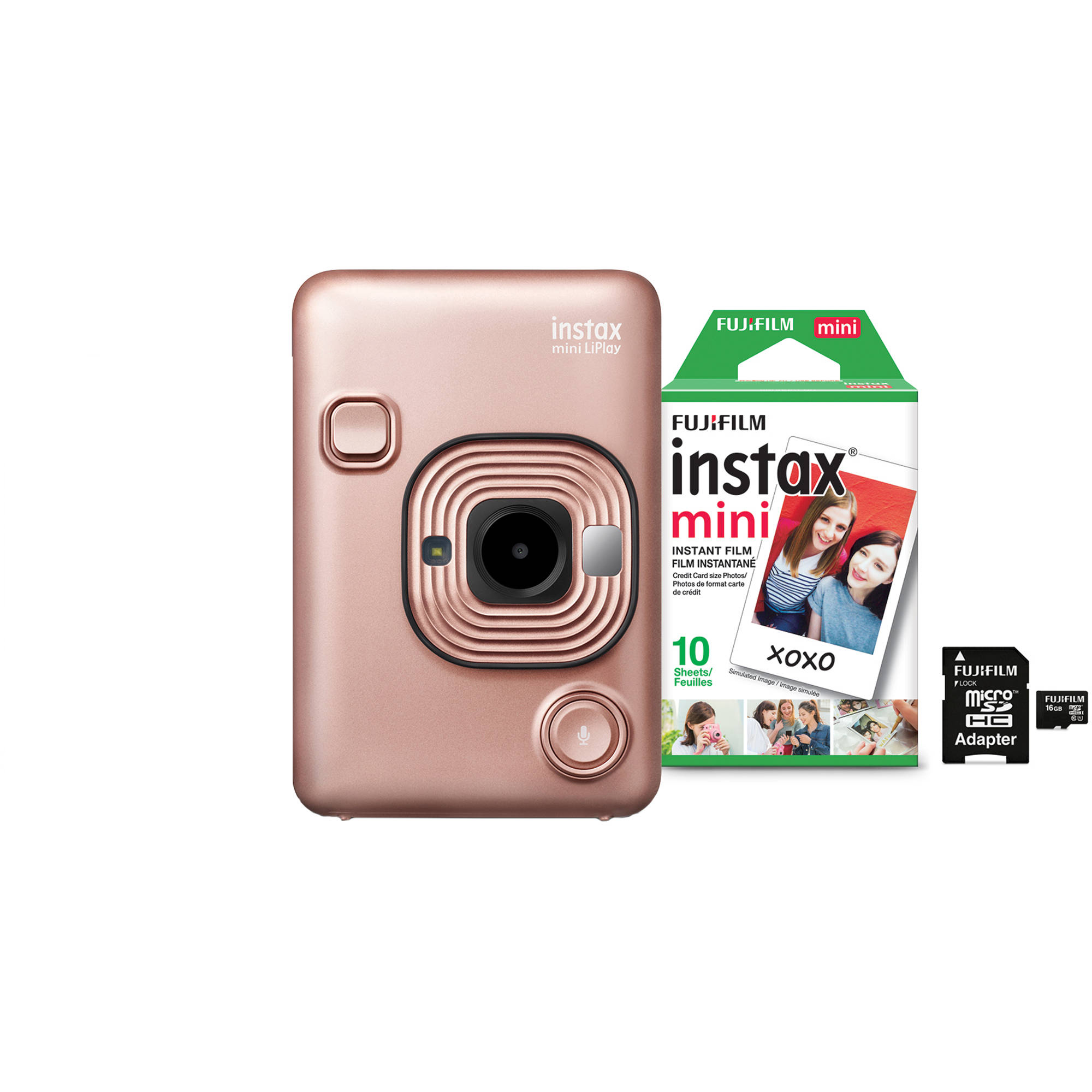 15212851263-03faa1f8ff58510d237fe96232112bde.jpg Câmera Instantânea Instax Liplay Hybrid Instant - Blush Gold - Imagem 1