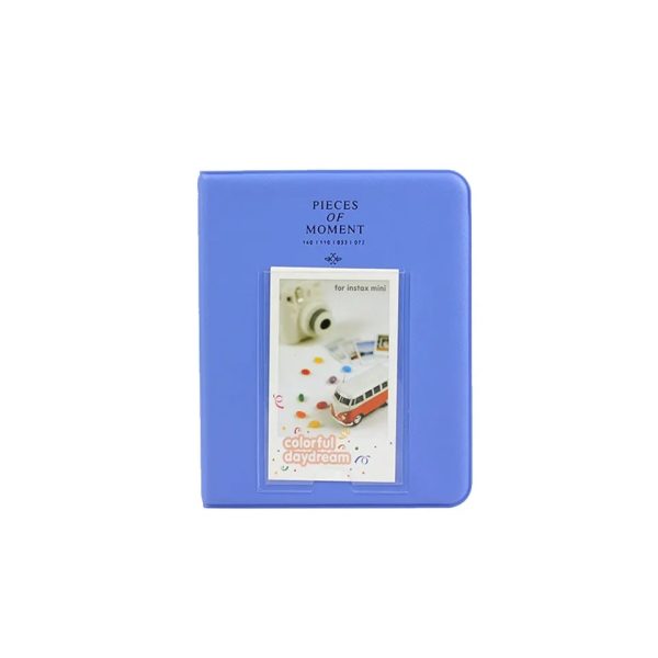 Álbum De Fotos Para Instax 8 9 11 - 64 Fotos - Azul Cobalto