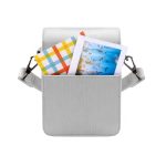 Case Bag Couro Para Instax Link Mini Portátil - Azul - Imagem 2