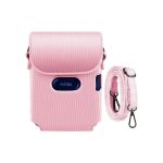 Case Bag Couro Para Instax Link Mini Portátil - Rosa