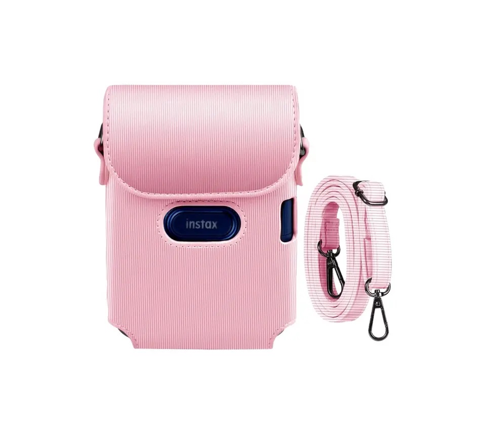 15213621405-hdd759e1c87ed4f7ea0c0a5f2da2dd8c4e-jpg-960x960-1.jpg Case Bag Couro Para Instax Link Mini Portátil - Rosa - Imagem 1