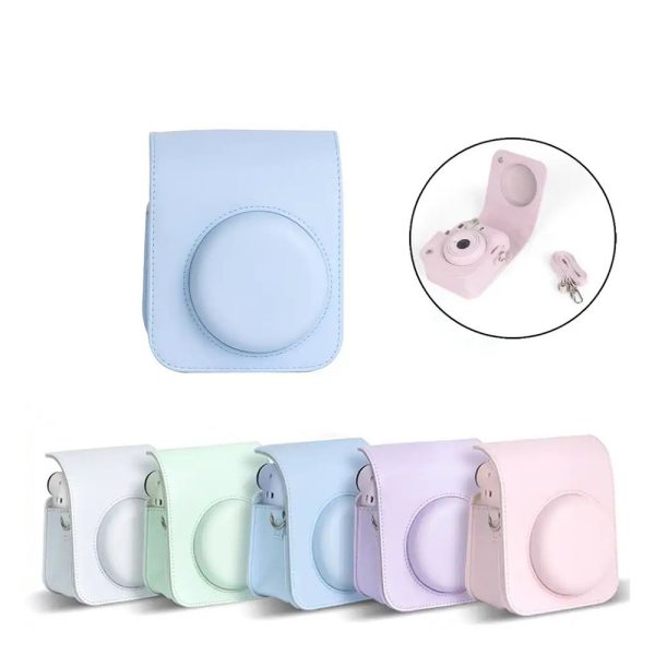 Capa / Case Proteção Bolsa Para Instax Mini 12 / 11 - Azul