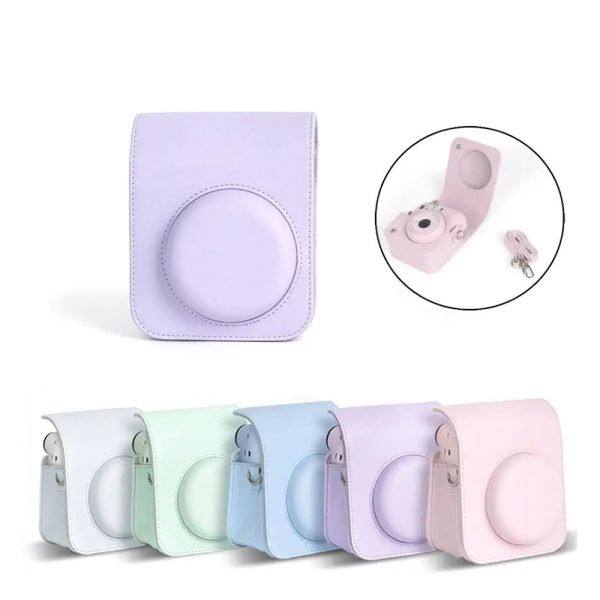 Capa / Case Proteção Bolsa Para Instax Mini 12 / 11 - Roxo