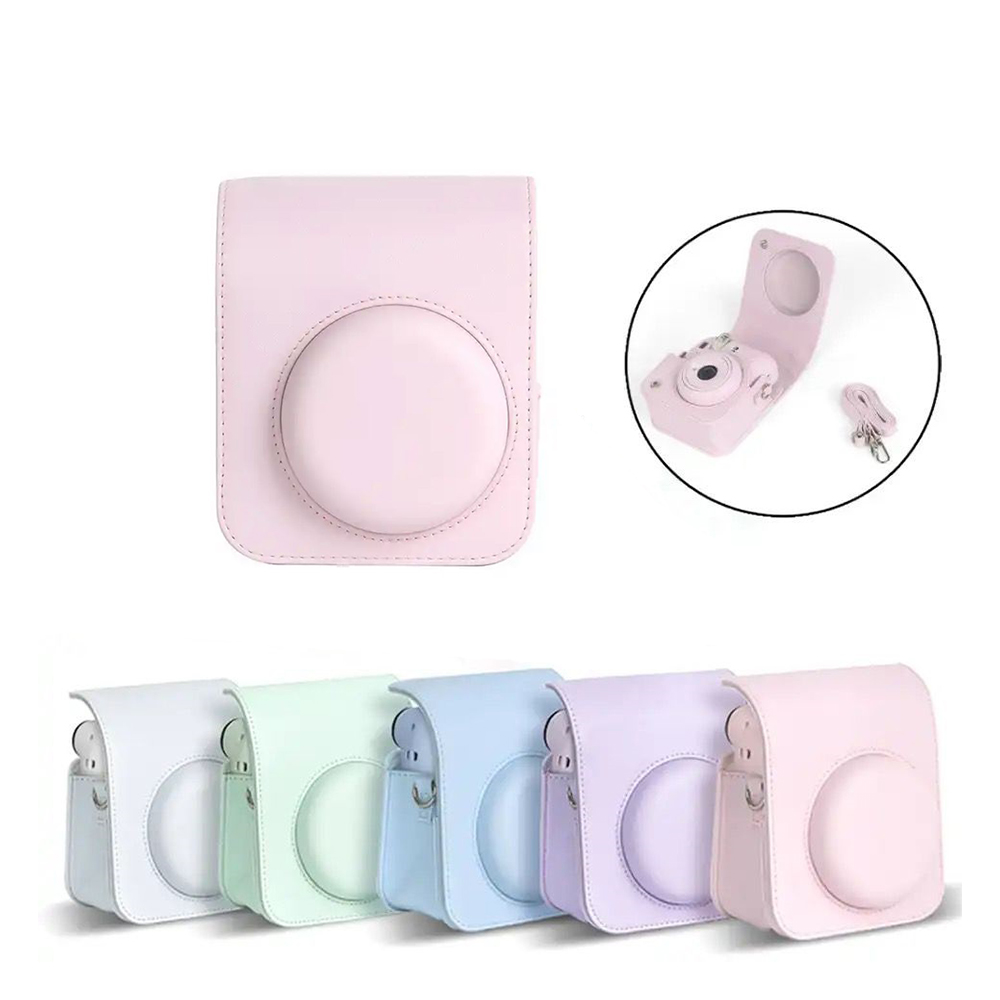 15213889707-sem-titulo-1.jpg Capa / Case Proteção Bolsa Para Instax Mini 12 / 11 - Rosa - Imagem 1