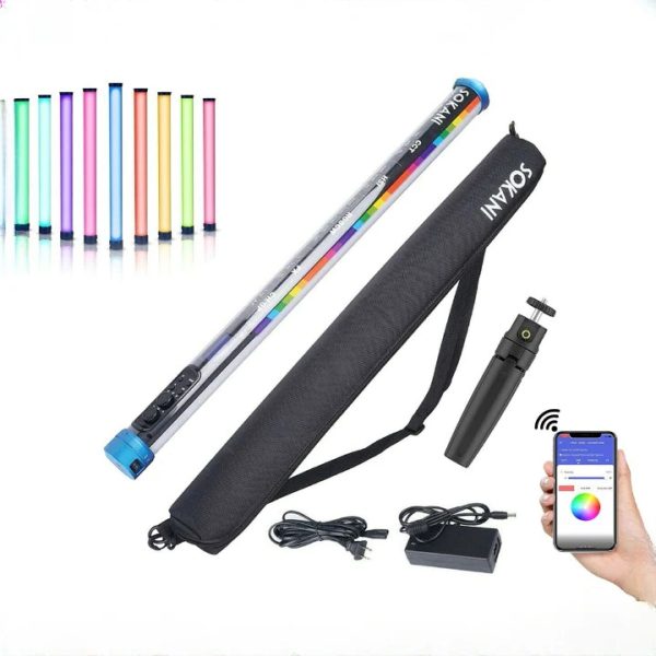 Bastão De Led Rgb Sokani X25 Profissional Forte Tubular