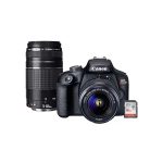 Kit Premium Câmera Canon T100 Com 18-55mm + 75-300mm