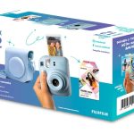 Kit Câmera Instax Mini 12 + 10 Filmes + Bolsa - Azul