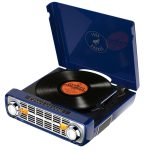 Bronco Lp Navy Ion Toca Discos 4 Em 1 Usb Vitrola Vinil