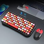 Combo Vintage Twolf TF660 Teclado E Mouse Sem Fio Presente - Imagem 4