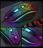 Combo Gamer Twolf TF400 Teclado Mouse Headset RGB Stereo - Imagem 5