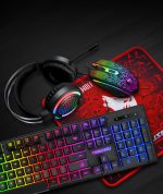 Combo Gamer Twolf TF400 Teclado Mouse Headset RGB Stereo - Imagem 8