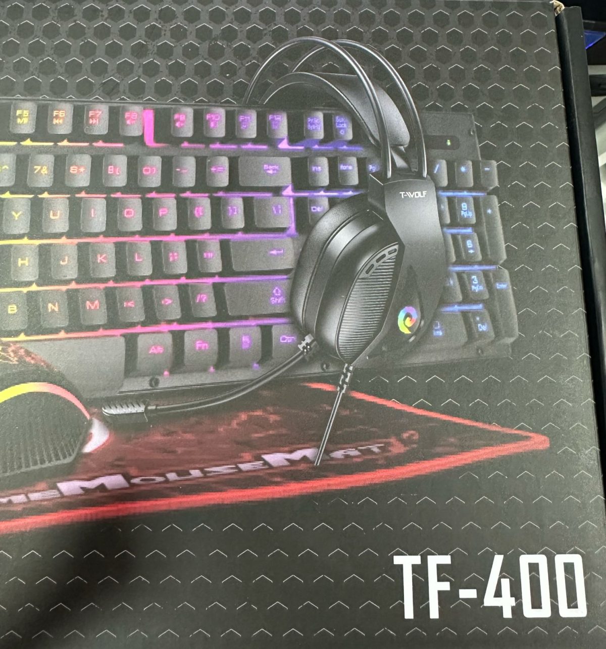 Combo Gamer Twolf TF400 Teclado Mouse Headset RGB Stereo - Imagem 9