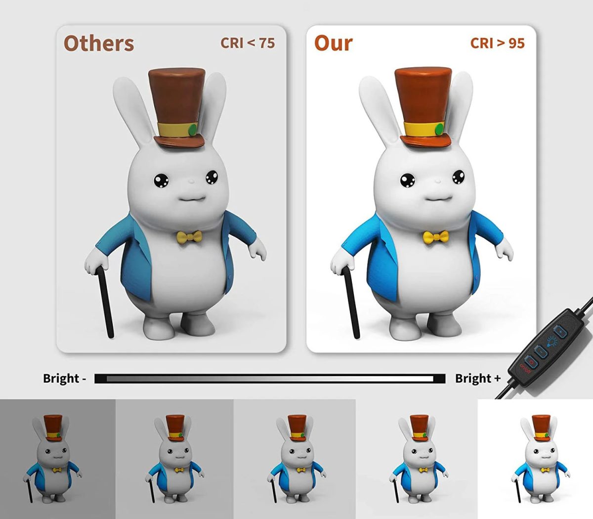 Tenda Led Estúdio Portátil 30x30 Com Fundos - FI30 - Imagem 4