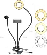 Ring Light Greika Com Suporte De Celular E Microfone AL-06ii - Imagem 5
