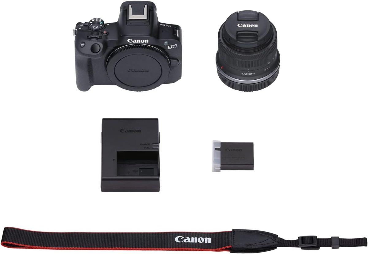 Câmera Canon Eos R50 Mirrorless Com 18-45mm Rf - Preto - Imagem 7