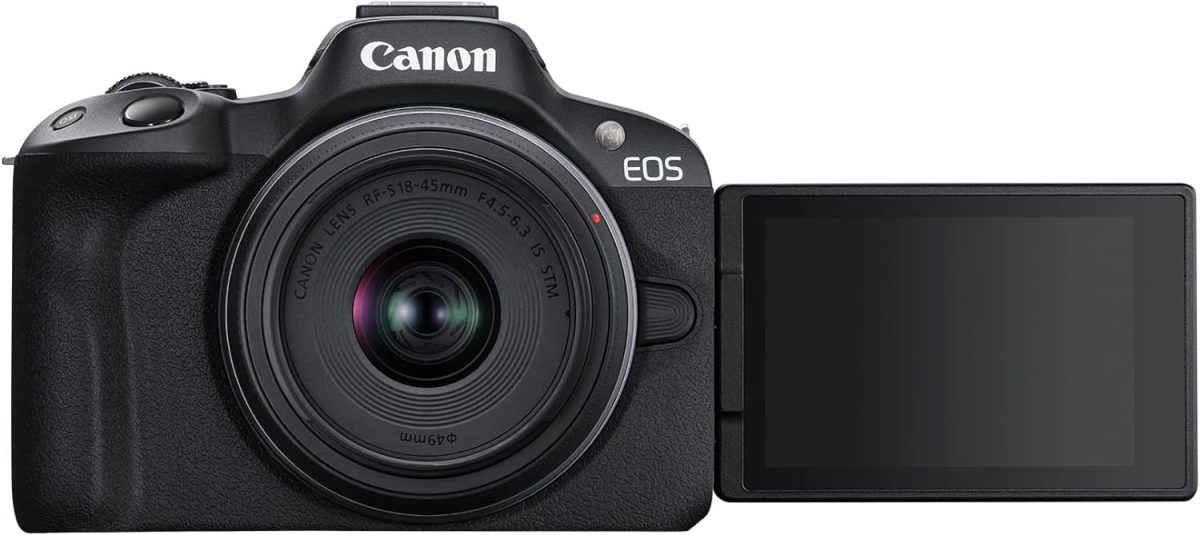 Câmera Canon Eos R50 Mirrorless Com 18-45mm Rf - Preto - Imagem 4