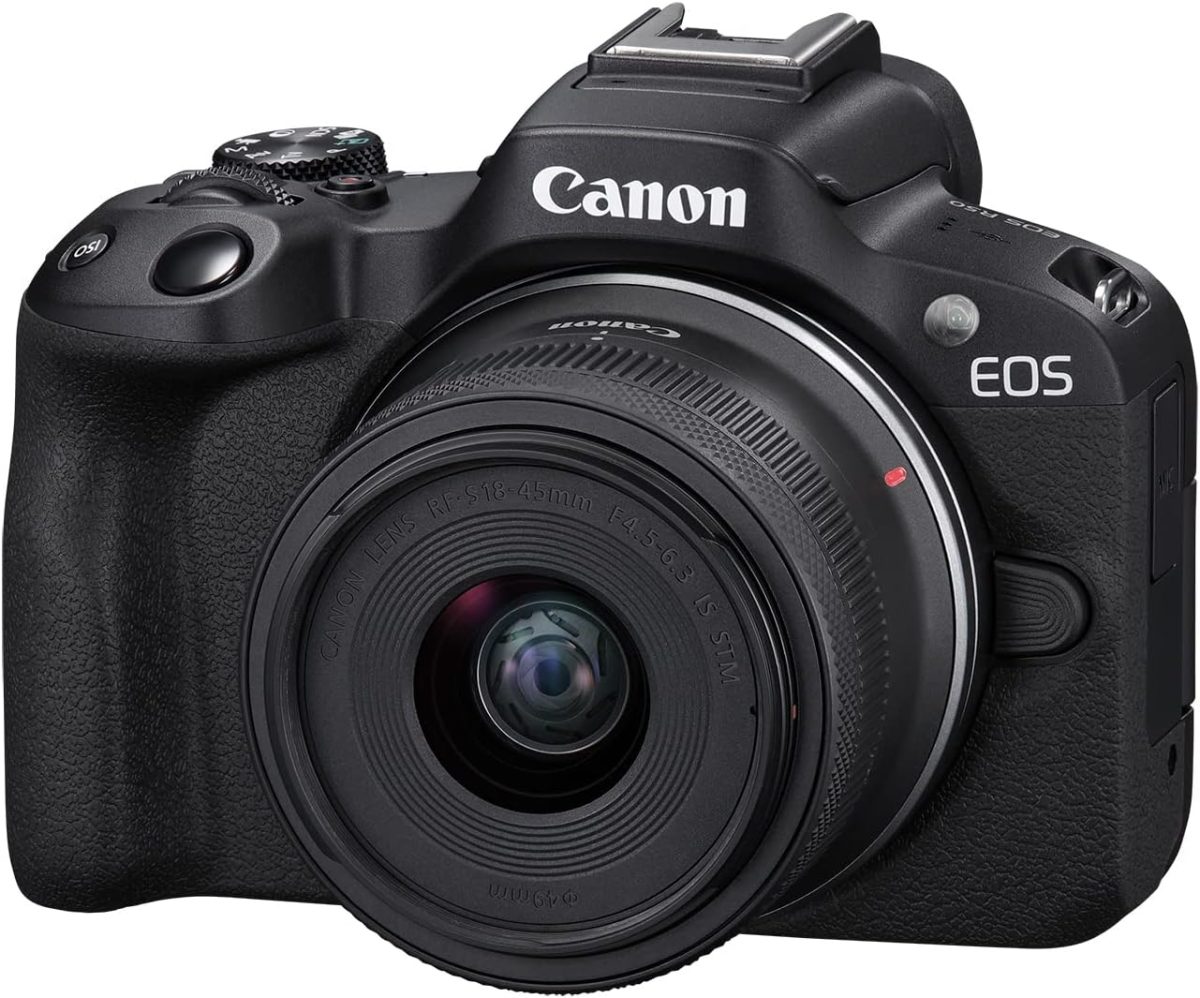 Câmera Canon Eos R50 Mirrorless Com 18-45mm Rf - Preto - Imagem 2