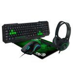 Combo Gamer Teclado + Headset + Mouse + Mousepad